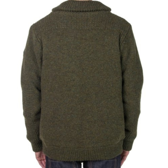 SCHOTT Shawl Collar Sweater style: F1522Jacket- Sz Large - Picture 2 of 16